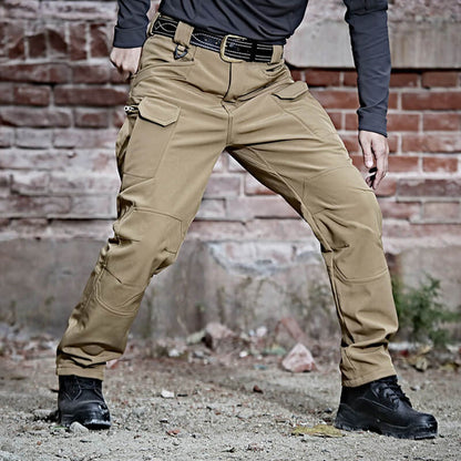 Pantalones de invierno de forro polar impermeable para hombre