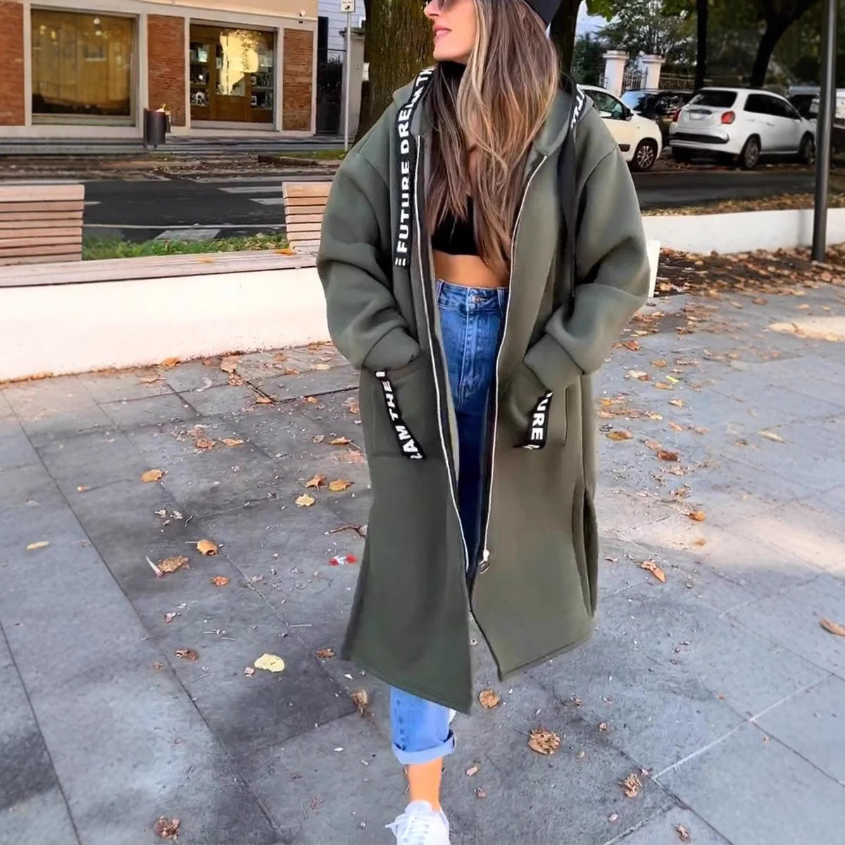 💃Casaco de moletom com capuz oversize para mulher