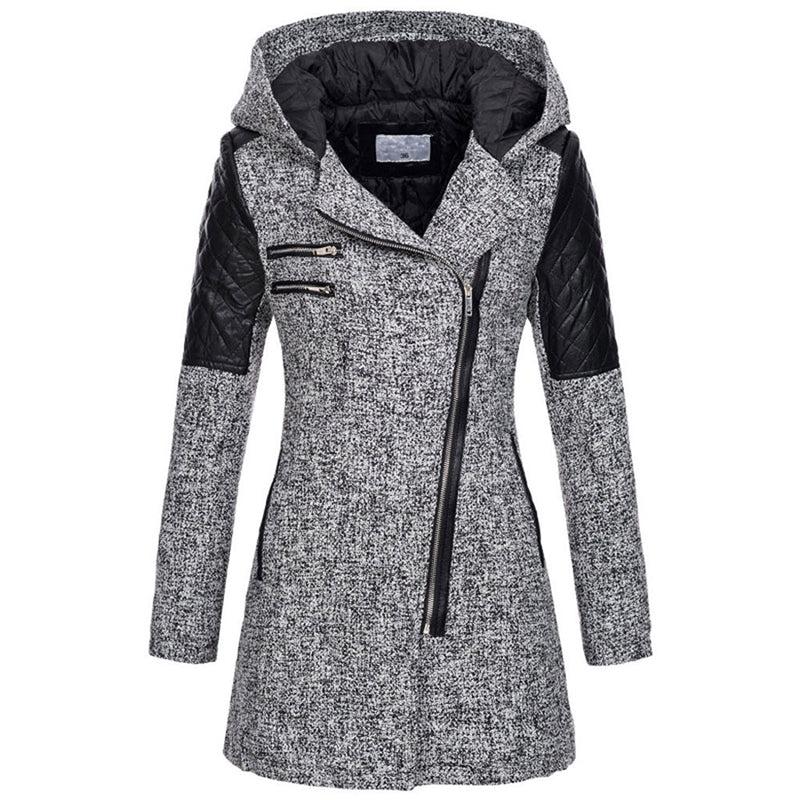 Chaquetas de Invierno para Mujer con Cremallera Lateral y Acolchadas