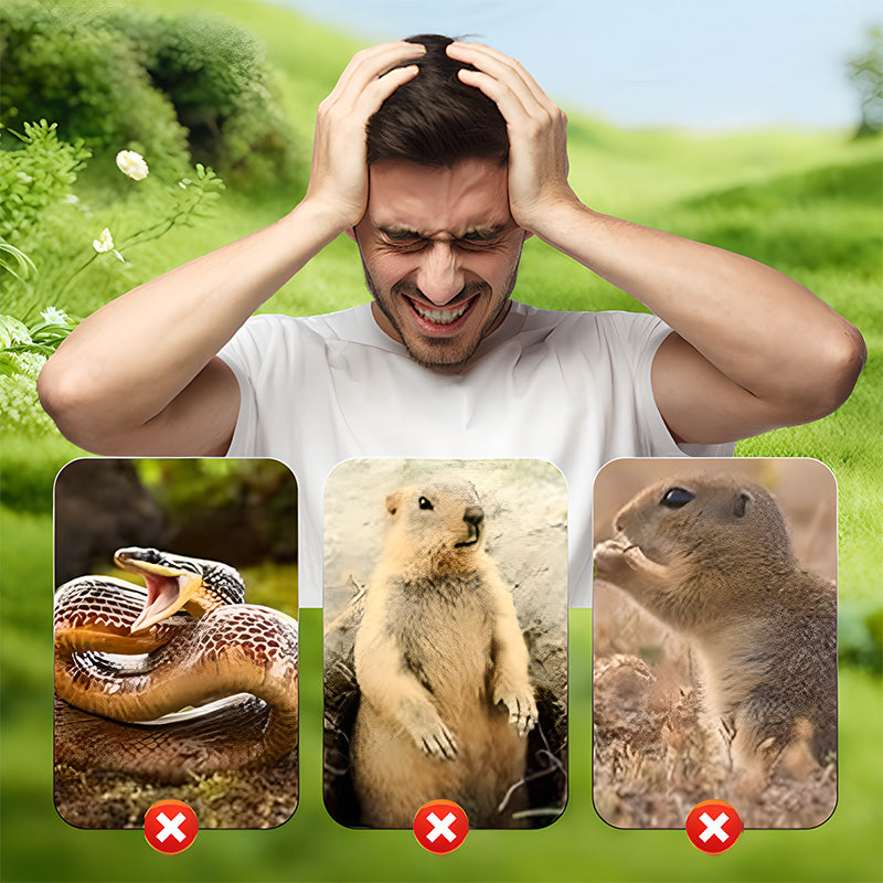 🔥 Wodoodporny odstraszacz kretów zasilany energią słoneczną💥