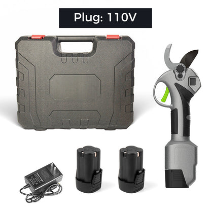 Ogrodowy sekator elektryczny z akumulatorem i ładowarką