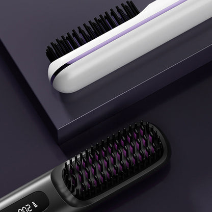 💥Pente alisador de cabelo sem fios em cerâmica💇‍♀️