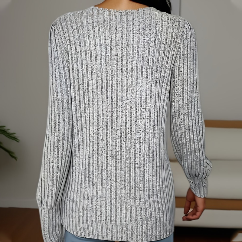 ✨👚Camisola de manga comprida de moda feminina