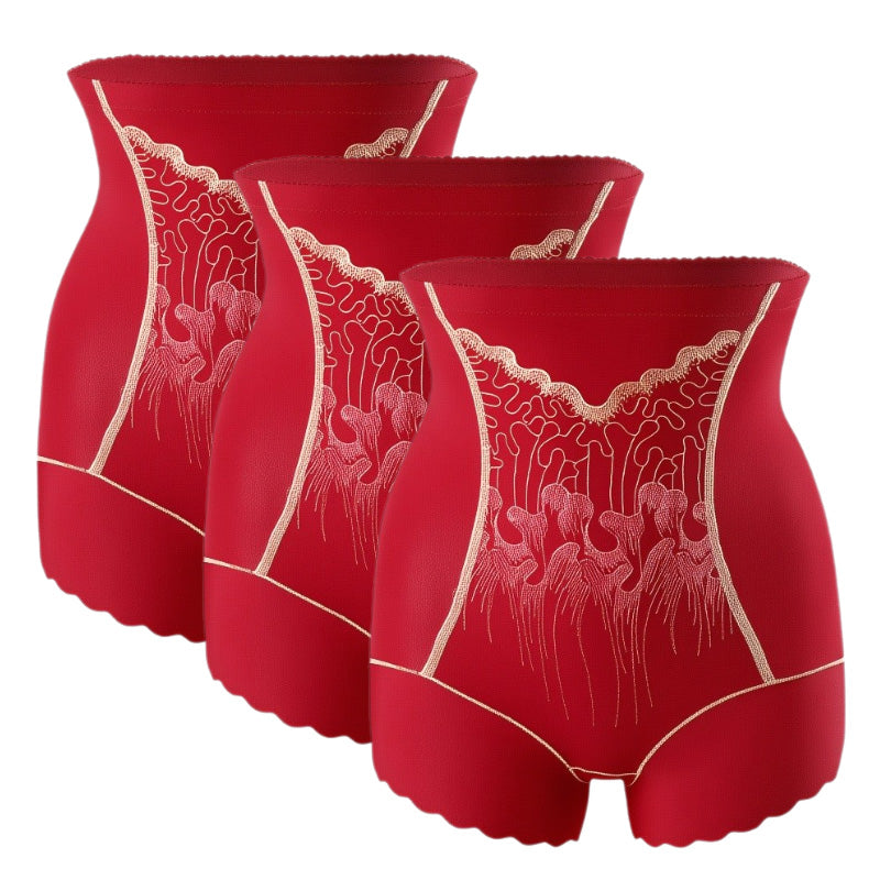 Damskie majtki modelujące brzuch i pośladki z wysokim stanem