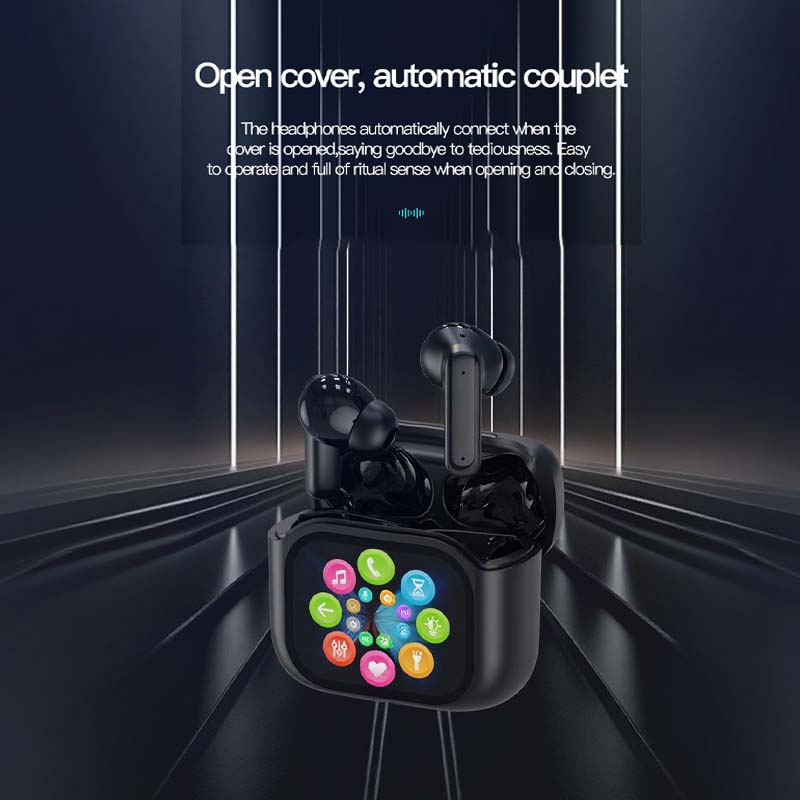 💥Kompaktowe słuchawki douszne z dotykowym sterowaniem i czystym dźwiękiem