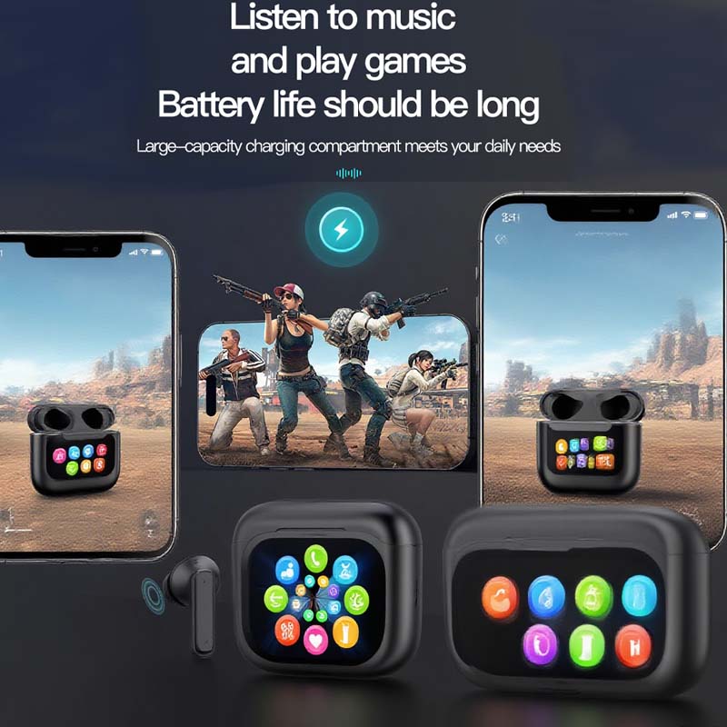 💥Kompaktowe słuchawki douszne z dotykowym sterowaniem i czystym dźwiękiem