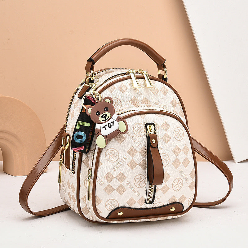 🔥2025 Hot Sale🔥Fashion Diamond-Pattern Print Mini Backpack