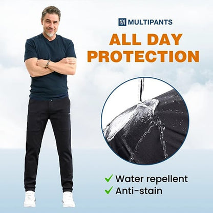 🎁Promoção quente: 50% de desconto🏆MultiPants – Calças cargo duráveis, com grande elasticidade e vários bolsos👖