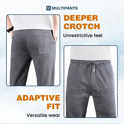 🎁Promoção quente: 50% de desconto🏆MultiPants – Calças cargo duráveis, com grande elasticidade e vários bolsos👖
