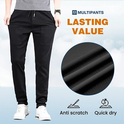 🎁Promoção quente: 50% de desconto🏆MultiPants – Calças cargo duráveis, com grande elasticidade e vários bolsos👖