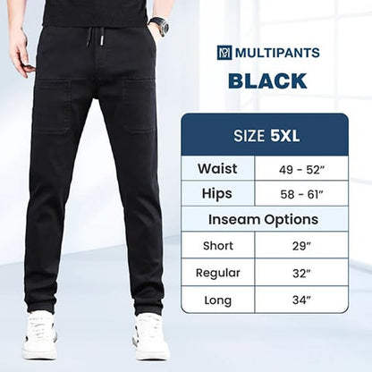 🎁Promoção quente: 50% de desconto🏆MultiPants – Calças cargo duráveis, com grande elasticidade e vários bolsos👖