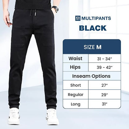 🎁Promoção quente: 50% de desconto🏆MultiPants – Calças cargo duráveis, com grande elasticidade e vários bolsos👖