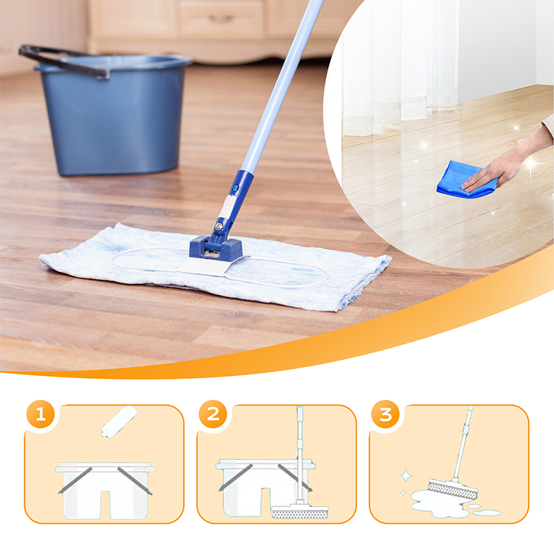 Limpador de piso de secagem rápida e remoção de manchas com fragrância de longa duração