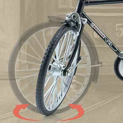1: 10 Simulação Mini DIY Retro Modelo de Bicicleta Ornamento