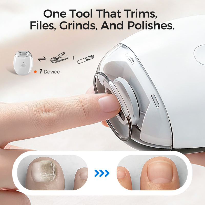 💅 Compre um e ganhe outro! ✨ Lixa de unhas elétrica universal – 6 velocidades com 5 acessórios para um cuidado seguro e suave das unhas 👶🔧