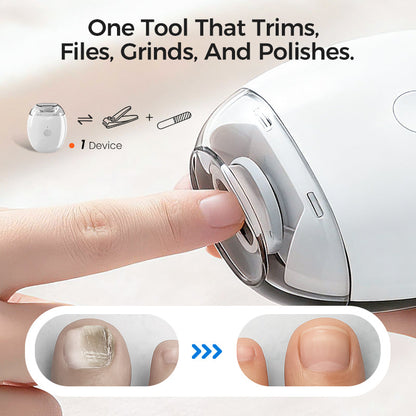 💅 Compre um e ganhe outro! ✨ Lixa de unhas elétrica universal – 6 velocidades com 5 acessórios para um cuidado seguro e suave das unhas 👶🔧