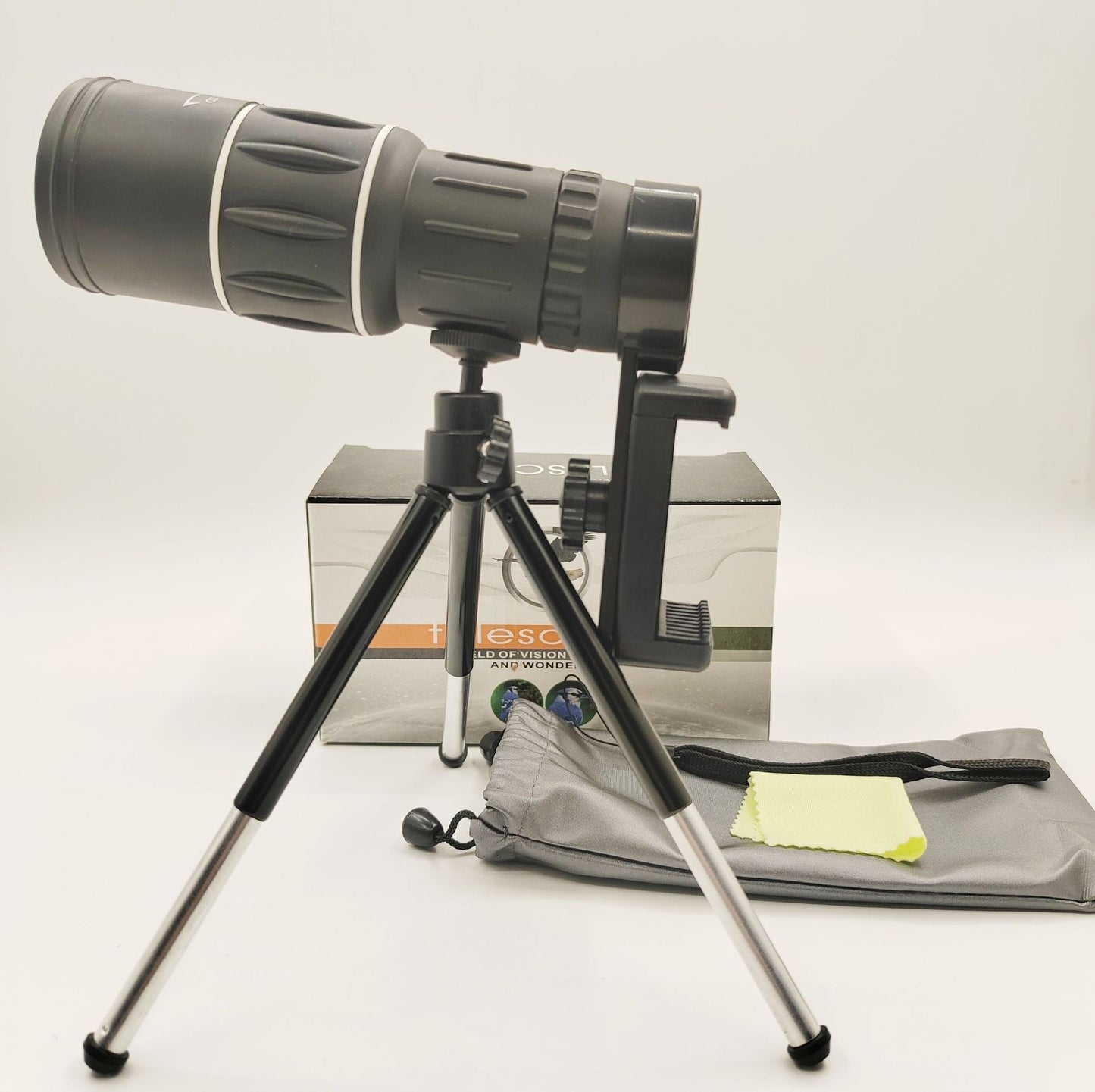 Telescópio monocular profissional de alta potência, alta definição e baixa luminosidade, 16X52