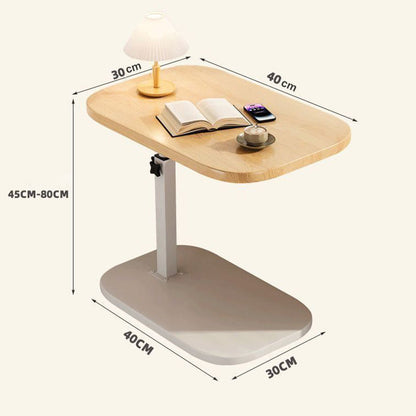 Mesa dobrável ajustável em forma de C
