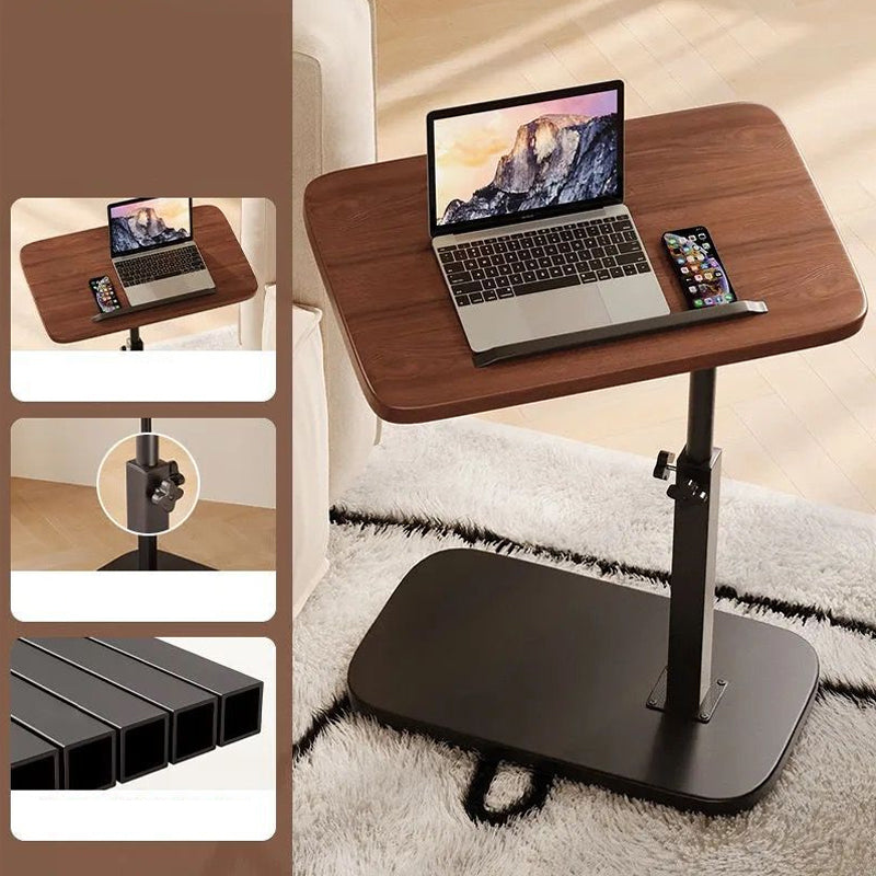 Mesa dobrável ajustável em forma de C