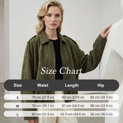 🧥 ✨ Casaco bomber curto para mulher com efeito camurça – Tecido macio, silhueta moderna e estilo versátil 👜