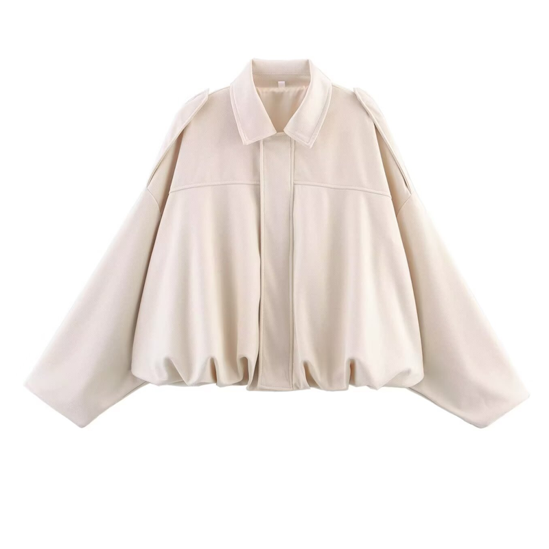 🧥 ✨ Casaco bomber curto para mulher com efeito camurça – Tecido macio, silhueta moderna e estilo versátil 👜