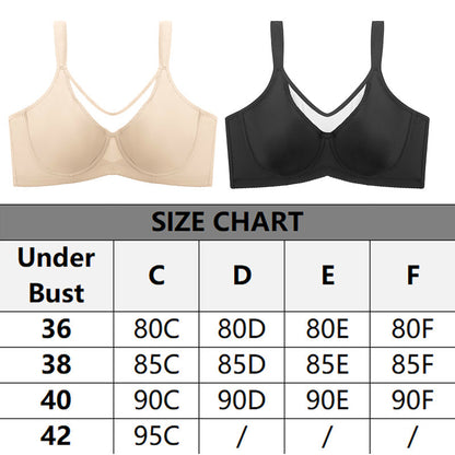 ✨💞Sutiã elegante, transparente e de cobertura total para mulheres de tamanho grande