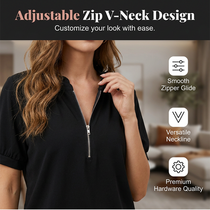 🌸✨ Conjunto de duas peças com canelado para mulher – Top com fecho, saia com folhos, estilo casual 🧶