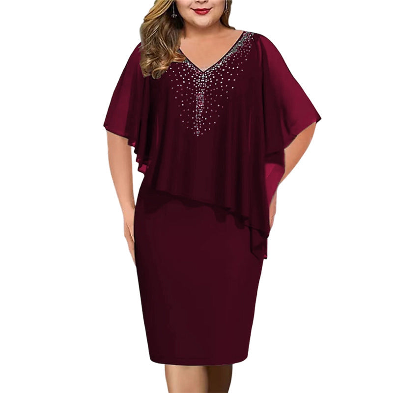 ⌛Limited-Time Offer-Women Elegant V Neck Evening Dress
