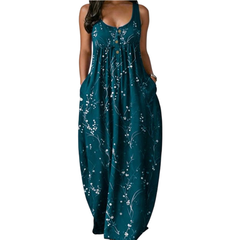 Women Casual Sleeveless Maxi Dress