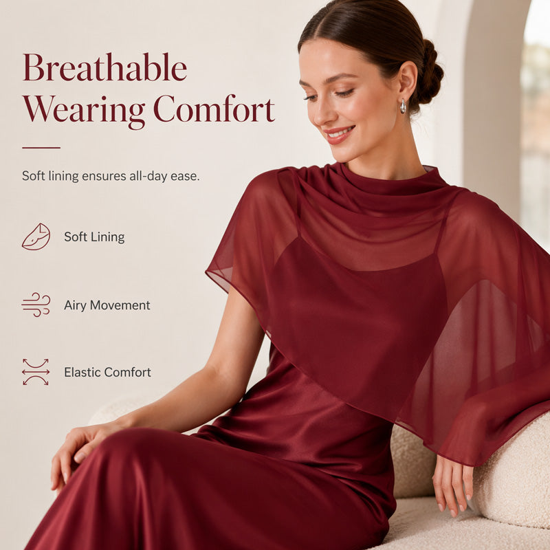 ✨👗Conjunto elegante de vestido de duas peças para mulher com capa