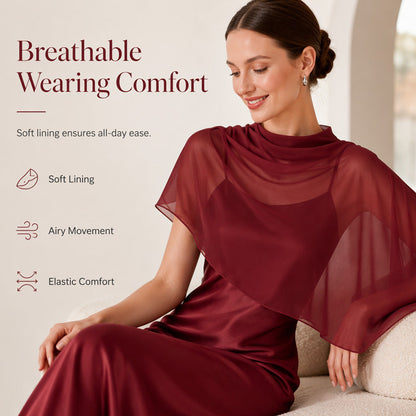 ✨👗Conjunto elegante de vestido de duas peças para mulher com capa