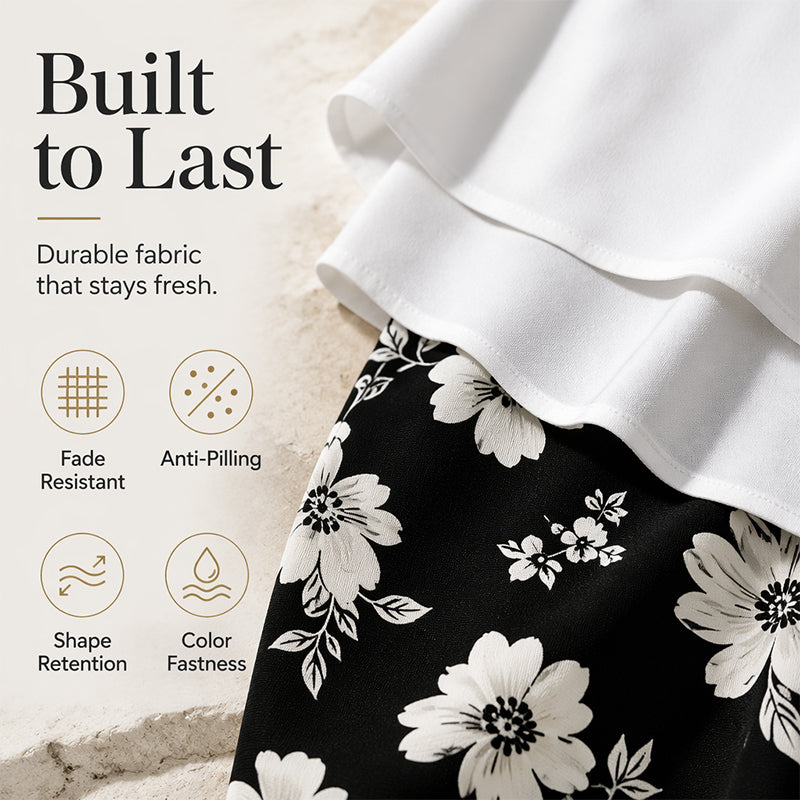 ✨👗Conjunto de duas peças para mulher: top e calças casuais