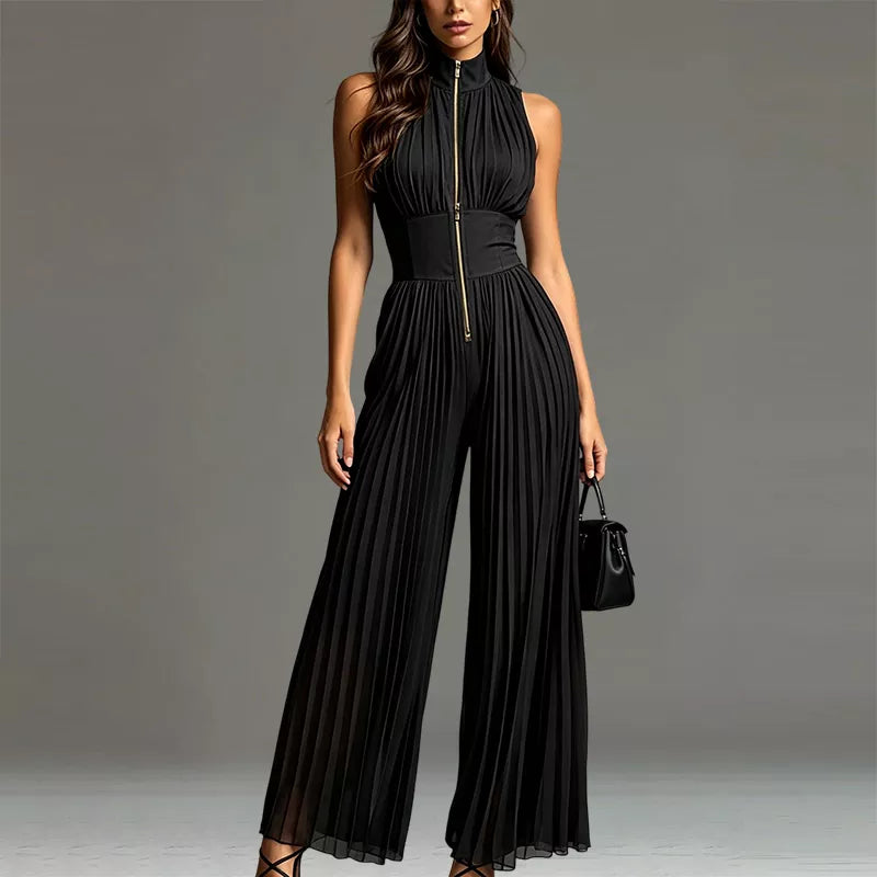 ✨👗Macacão com pregas esvoaçantes