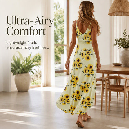 ✨👗Vestido maxi esvoaçante para férias