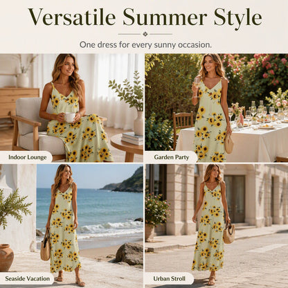 ✨👗Vestido maxi esvoaçante para férias