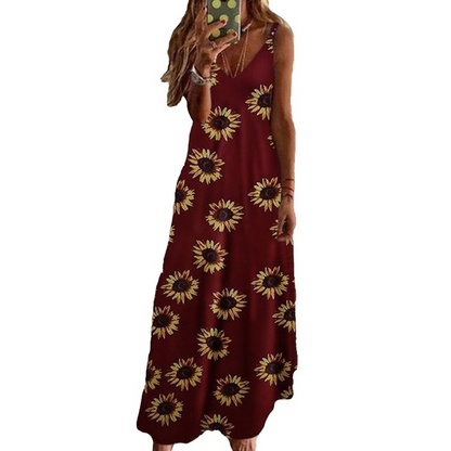 ✨👗Vestido maxi esvoaçante para férias