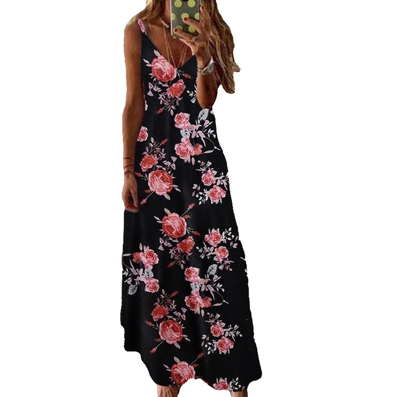 ✨👗Vestido maxi esvoaçante para férias