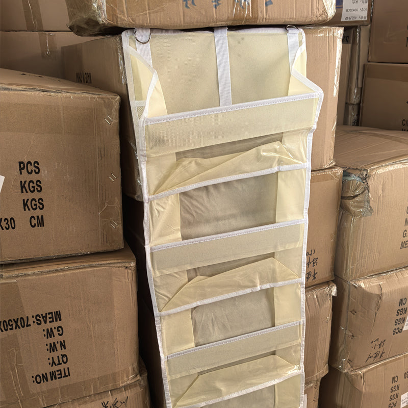 Organizador para pendurar com 5 prateleiras de grande capacidade
