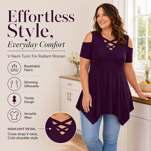 ✨👗Top feminino com ombros à mostra e alças cruzadas