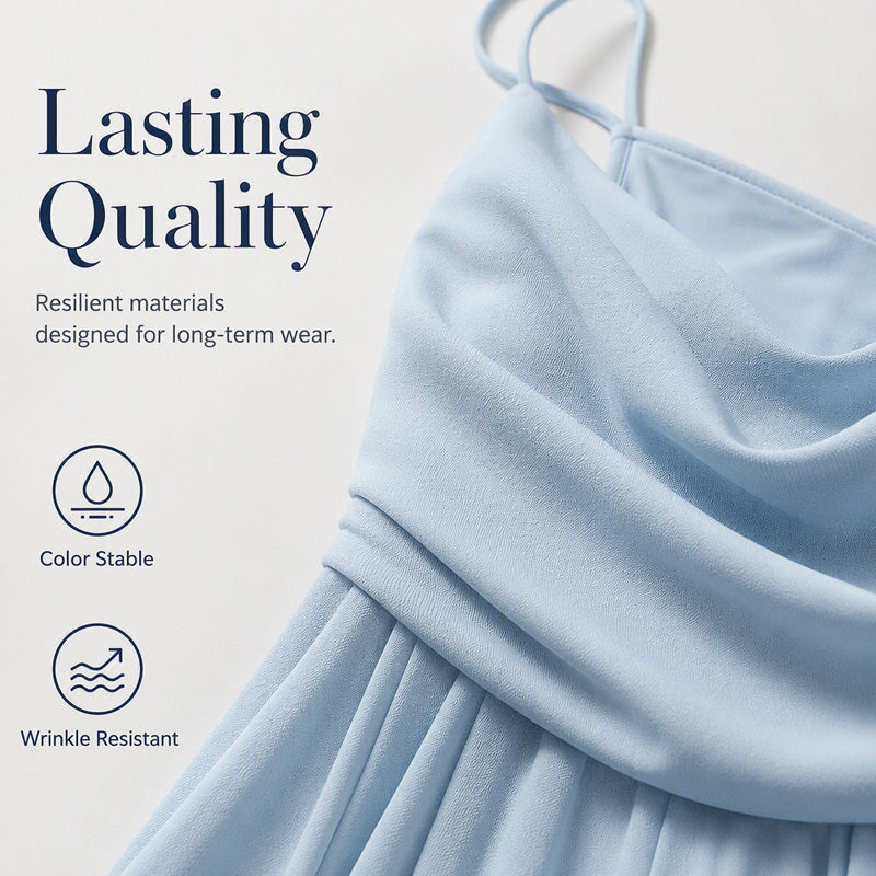 ✨👗 Vestido maxi elegante com alças finas para mulher – 50% de desconto! Silhueta esvoaçante, alças delicadas, elegância intemporal – perfeito para o verão e ocasiões especiais. 🔥🌸