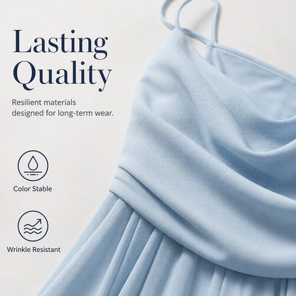 ✨👗 Vestido maxi elegante com alças finas para mulher – 50% de desconto! Silhueta esvoaçante, alças delicadas, elegância intemporal – perfeito para o verão e ocasiões especiais. 🔥🌸