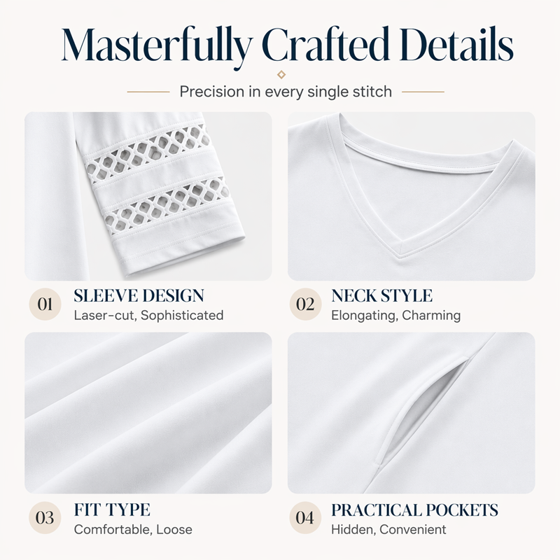 ☀️👗Top Pick - V-Neck Midi Dress – Relaxed Fit & Soft Drape for Any Occasion