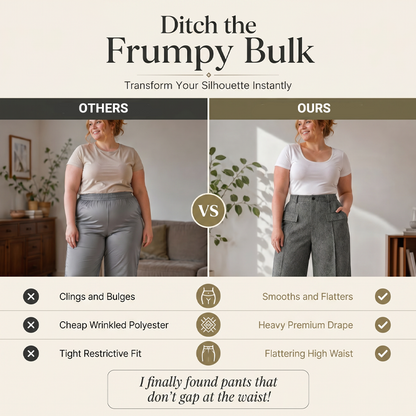 Women's High-Waisted Suit Pants
