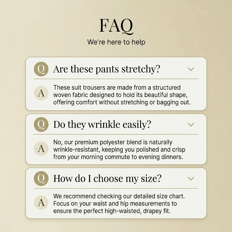 Women's High-Waisted Suit Pants