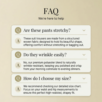 Women's High-Waisted Suit Pants