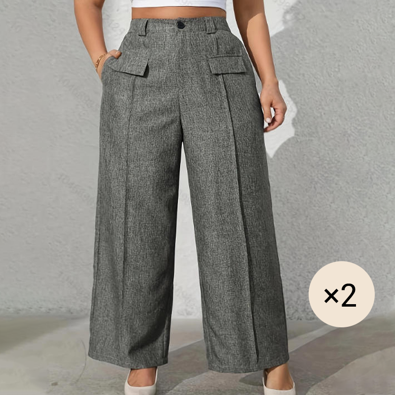 Women's High-Waisted Suit Pants