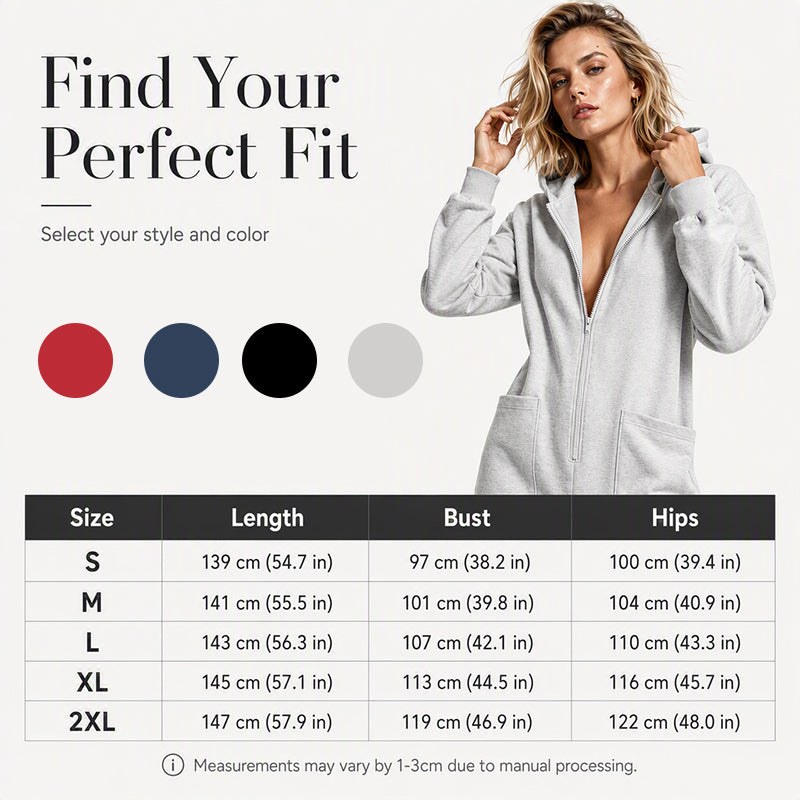 Women's Casual Long Sleeve Hooded Jumpsuit