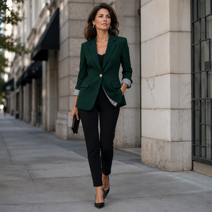 Casaco blazer casual para mulher