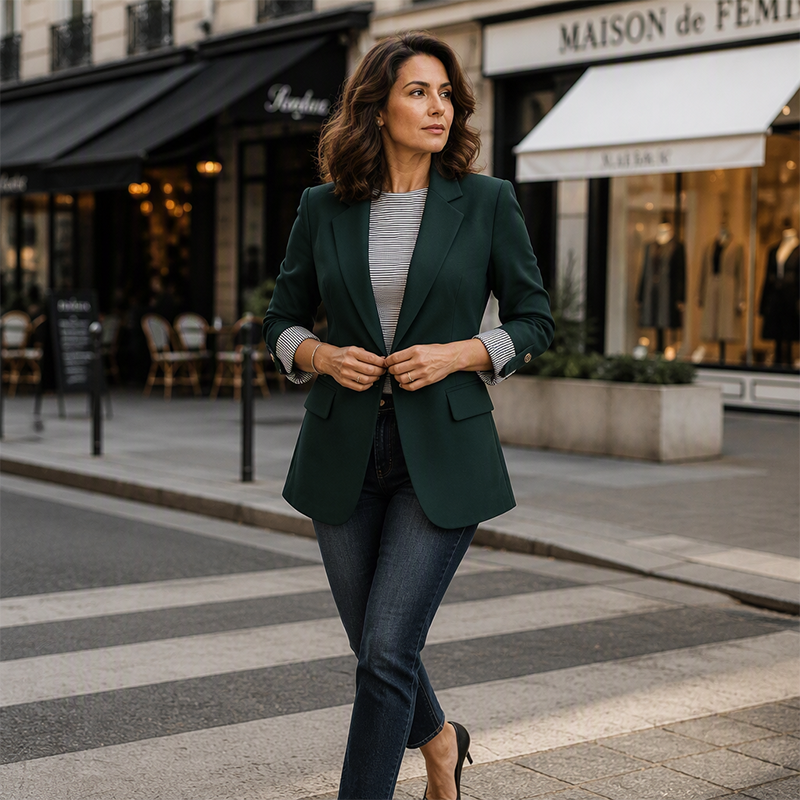Casaco blazer casual para mulher