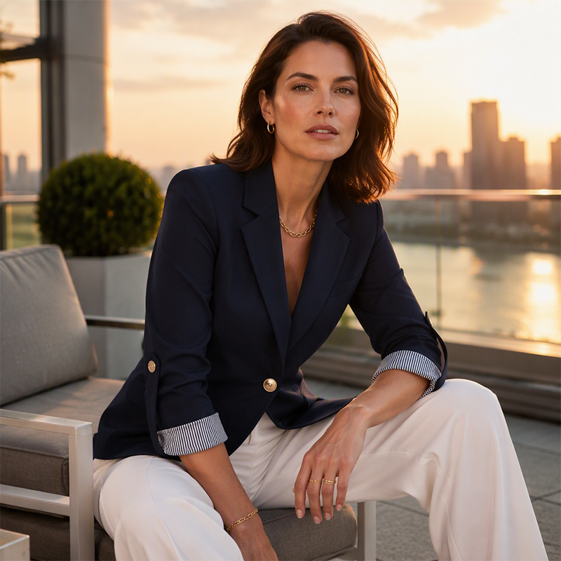 Casaco blazer casual para mulher